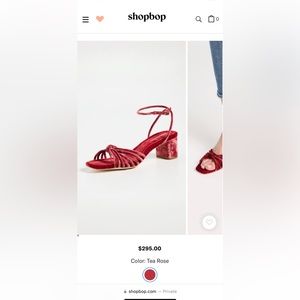 Loeffler Randall Olivia Ankle Strap Sandal (Tea Rose)